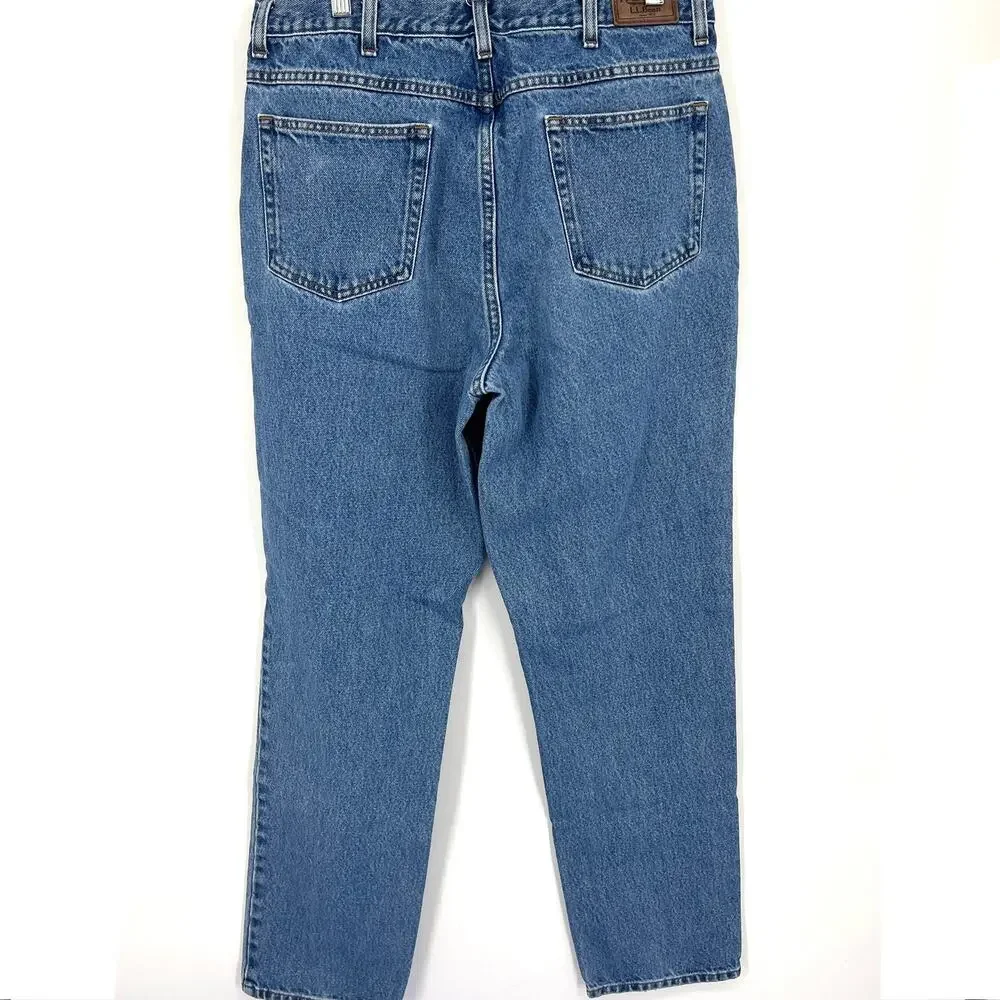 L. L. Bean High Rise Classic Fit Jeans 35 x 34